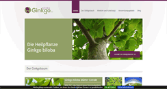 Desktop Screenshot of biloba-ginkgo.de